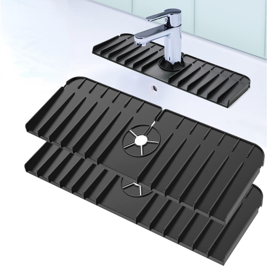 A-LIFE Thảm Silicon Lót Vòi Nước Bồn Rửa Nhà Bếp Chống Văng