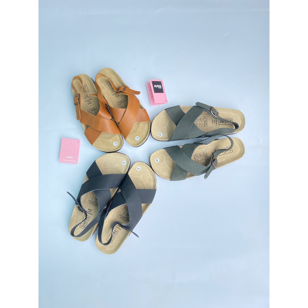 Giày sandal Unisex da bò Nam & Nữ (mã D11)