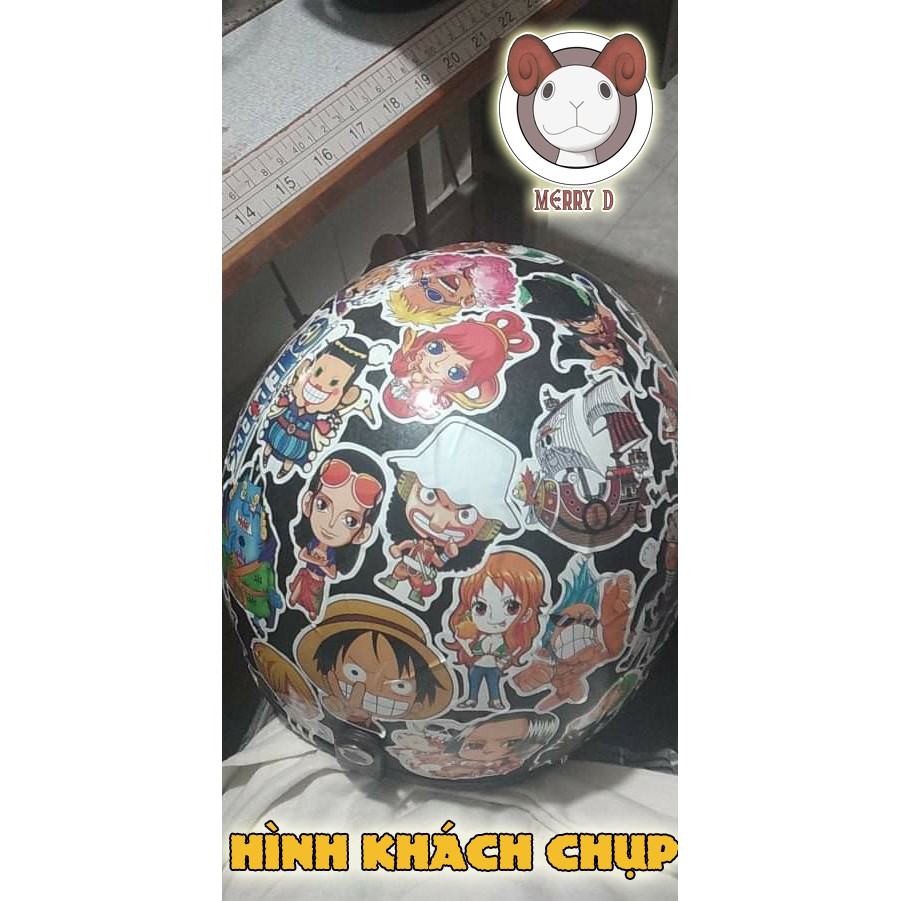 BỘ 61 MIẾNG DÁN STICKER ONE PIECE - VUA HẢI TẶC