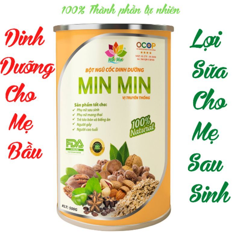 Ngũ cốc bà bầu, lợi sữa sau sinh Min Min 29 loại hạt giúp mẹ giảm nôn nghén thai kỳ,  sau sinh sữa về nhanh chóng