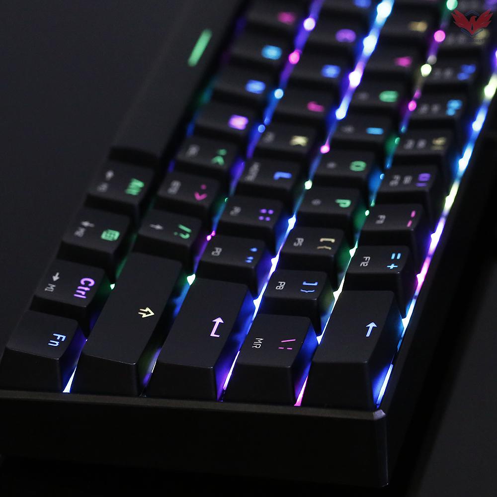 Bàn Phím Cơ Gaming Fir Motospeed Ck61 Rgb 61 Phím Có Đèn Nền Đen