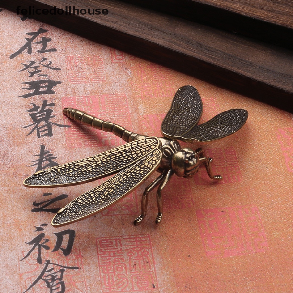 Mô Hình Chuồn Chuồn Đồ Chơi Bằng Đồng Thau Có Cánh Tháo Rời Được Dành Cho Trang Trí Văn Phòng