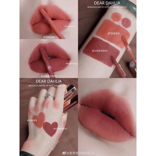 [SẴN] SON KEM LÌ DEAR DAHLIA SENSUOUS MATTE LIP SUIT HÀN QUỐC