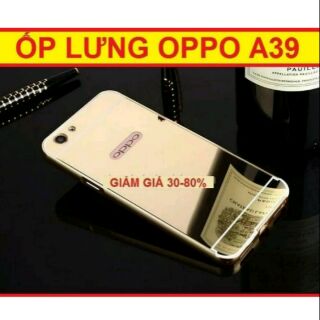 Ốp lưng tráng gương + viền OPPO A39 / Neo 9s cao cấp