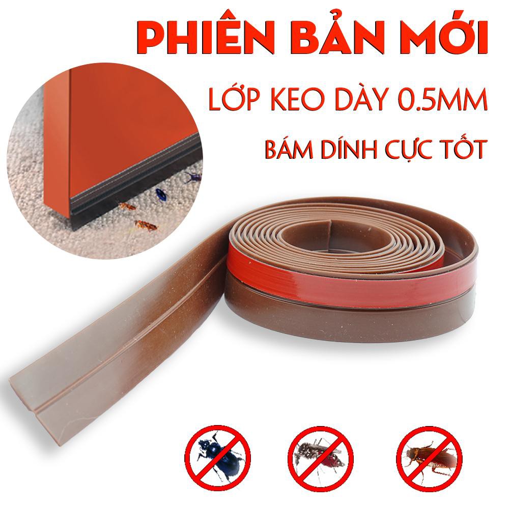 Ron dán chân cửa, thanh dán chân cửa chống côn trùng, chống bụi bẩn - PVC Cao Cấp (cuộn 1 mét)