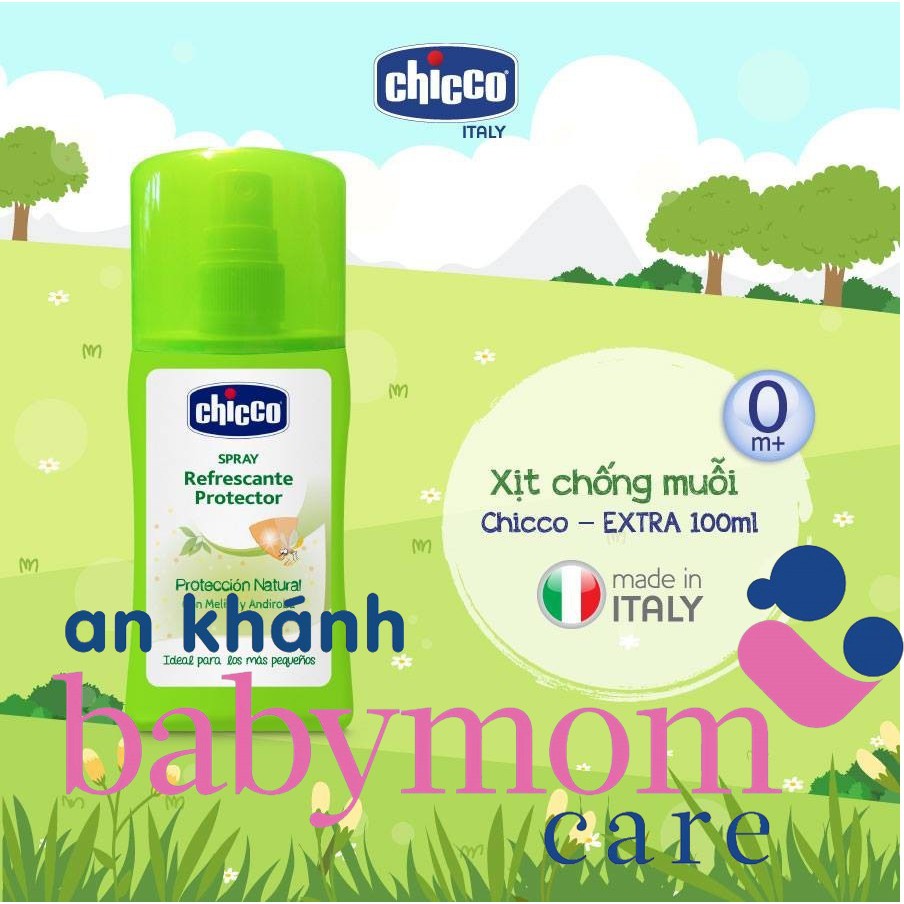 Xịt đa năng chống muỗi Chicco mẫu mới 100ml