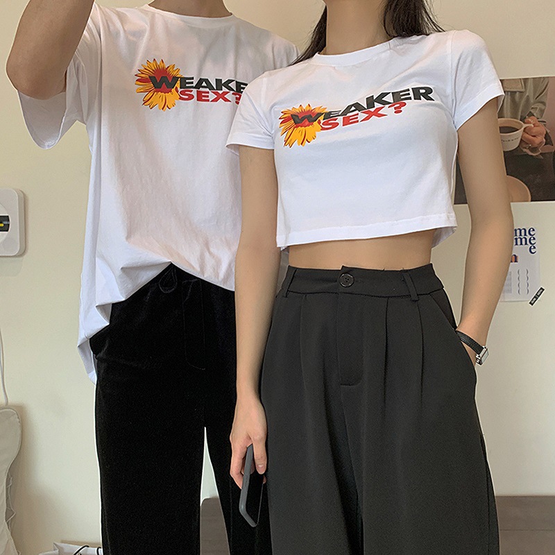 NRVP 2021 short-sleeved T-shirt women's new summer Korean version of the letter printing Slim short student blouse women tees