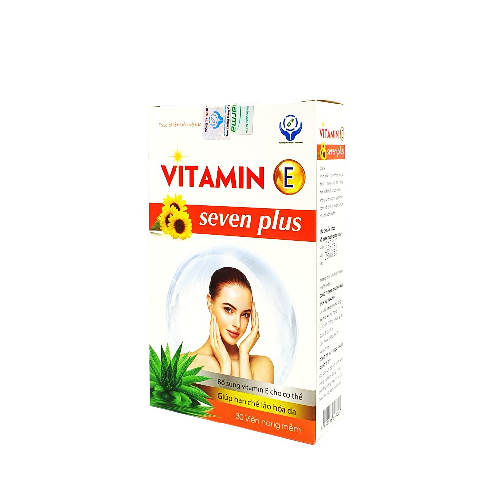 Viên uống đẹp da Vitamin E Seven Plus. Hộp 30 viên | BigBuy360 - bigbuy360.vn