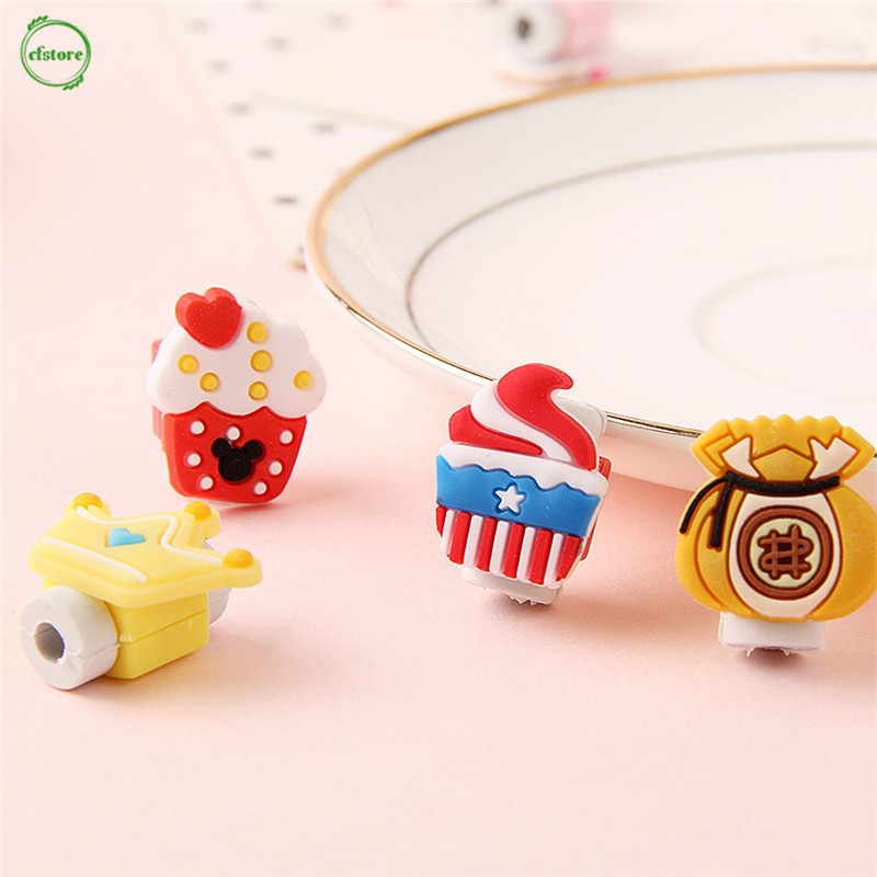 Phụ kiện bảo vệ đầu dây cáp kiểu hoạt hình dễ thương tiện dụng