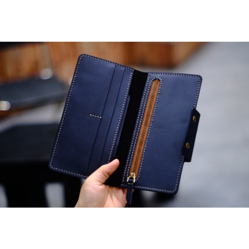 VÍ DÀI DA BÒ THẬT_HANDMADE