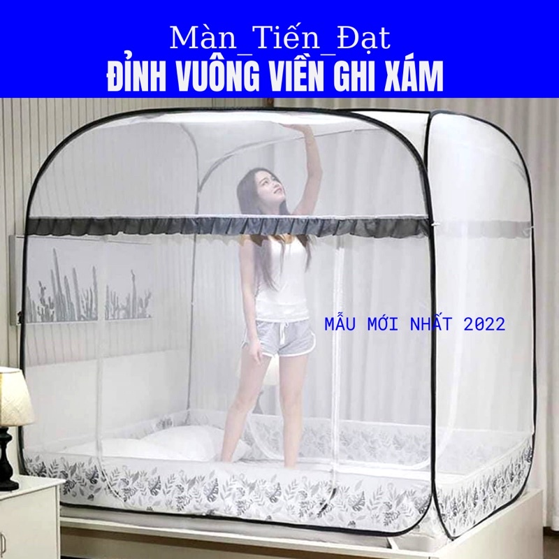 Màn Chụp Tự Bung Đỉnh Vuông , Mùng Chụp Vuông Cao Cấp Tiến Đạt