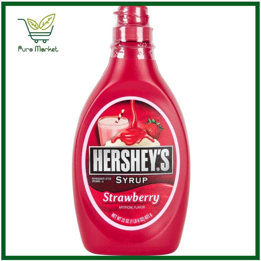 Sy-rô dâu hiệu Hersheys Syrup Strawberry 625ml