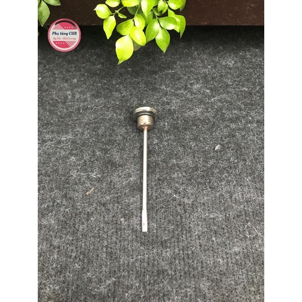 Ty thăm nhớt xe cub dream 67 inox đặc