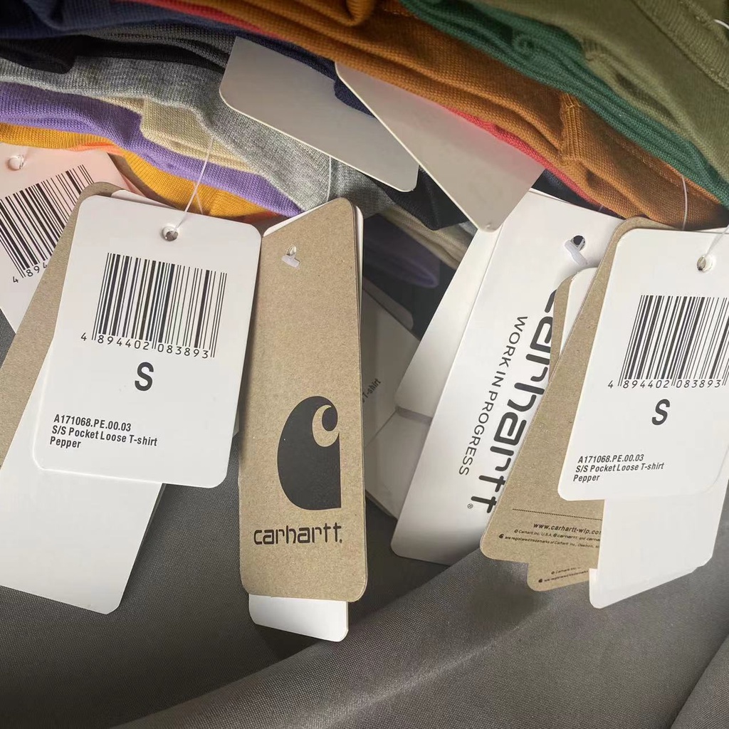 Áo Thun Cotton Trơn Tay Ngắn Có Túi carhartt K87