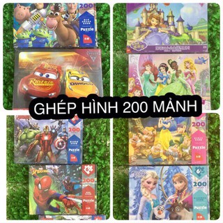 GHÉP HÌNH 200 MIẾNG NHIỀU MẪU