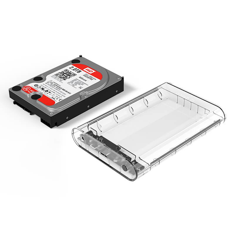 Hộp ổ cứng 3.5&quot; SSD/HDD SATA 3 USB 3.0 ORICO 3139U3-CR( Trong suốt) - Hàng Chính Hãng