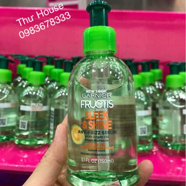 Serum Dưỡng Tóc Bóng Khoẻ Bồng Bềnh Garnier