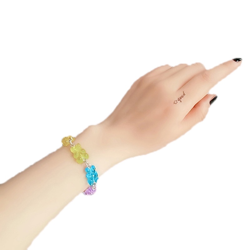 Vòng Tay Inox Hình Gấu Hoạt Hình Dễ Thương