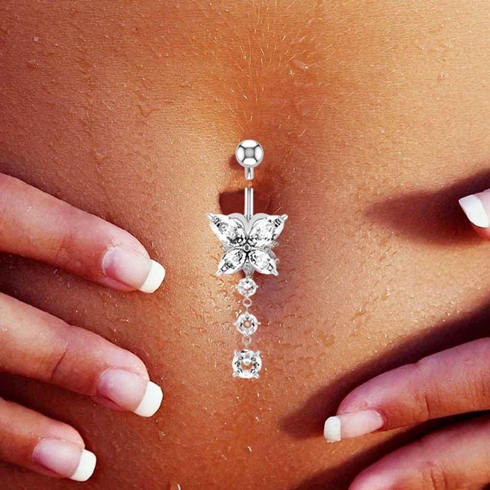 Khuyên Rốn Hình Bướm Bằng Thép Không Gỉ Gợi Cảm Cho Nữ|Nhẫn Rốn