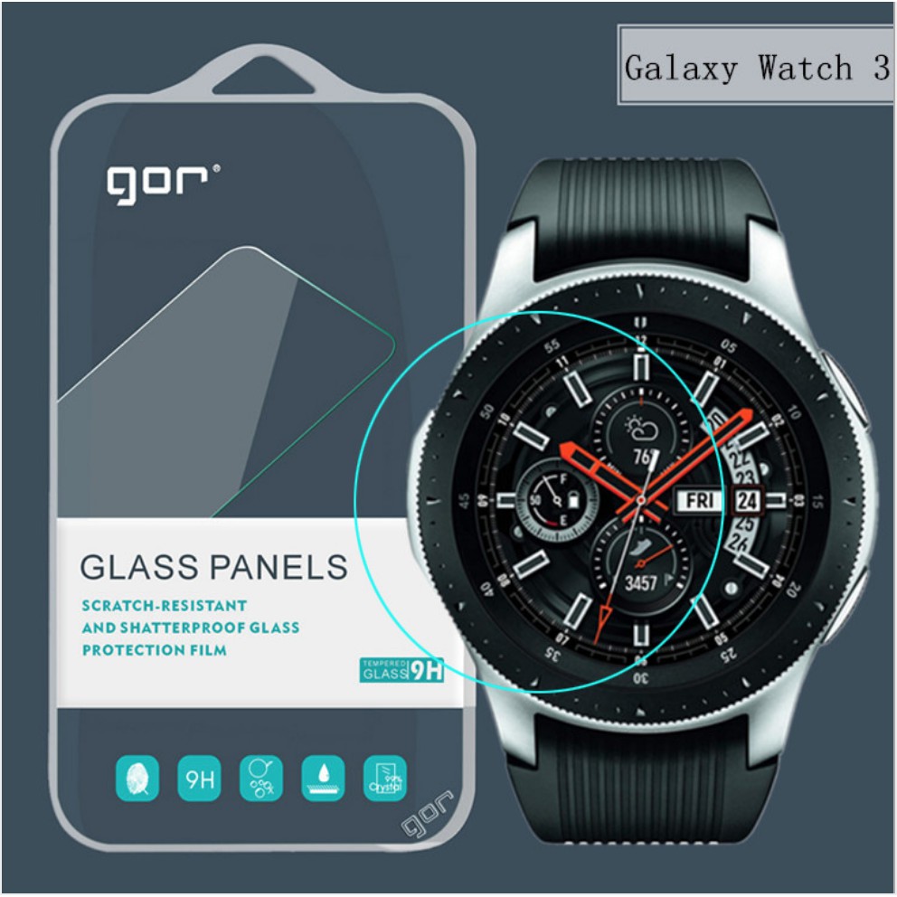 (SẵnVN) Bộ 2 kính cường lực GOR cho đồng hồ Galaxy Watch 3 45mm