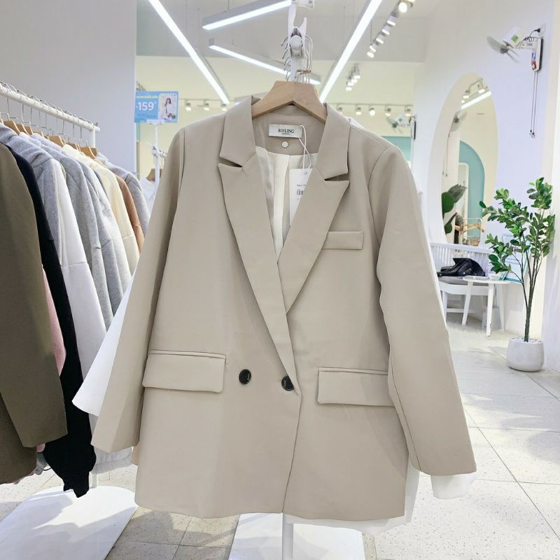 Áo khoác blazer cho nữ kiểu cổ vest 2 khuy mã B91 Friday
