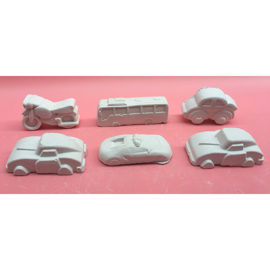 Combo 10 tượng tô màu kèm 2 vỉ 8 màu và 2 bút lông