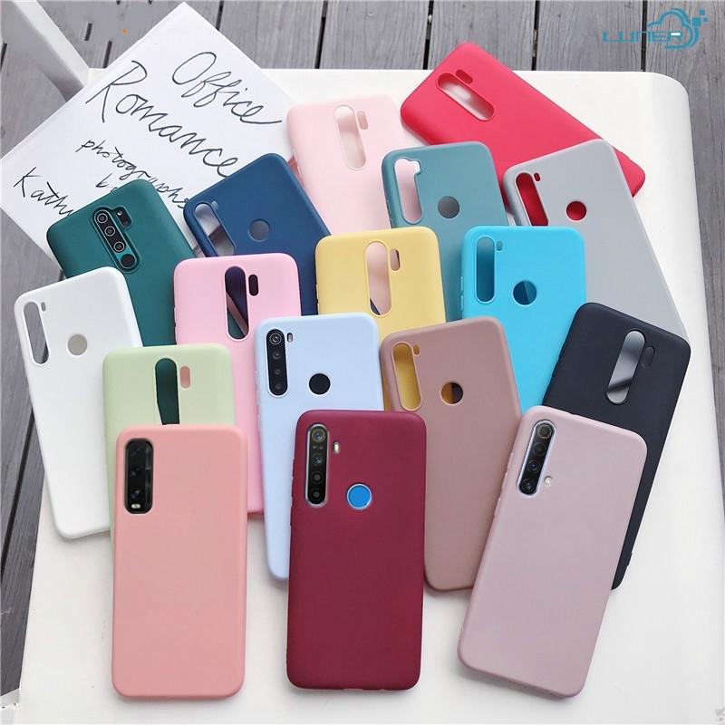 Realme Ốp Điện Thoại TPU Dẻo Màu Kẹo Trơn Chống Rơi Vỡ Cho OPPO Realme 5 5S 5i 6i 5Pro 6 6Pro 10