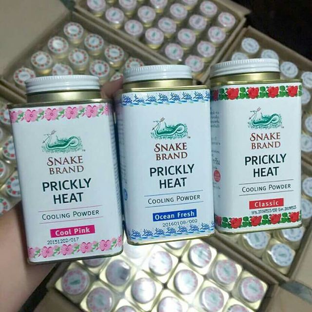 Phấn lạnh Snake Brand Prickly Heat Thái Lan 50g - Hương Cool Pink