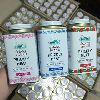 Phấn lạnh kiềm dầu Snake Brand Prickly Heat Thái Lan 140g