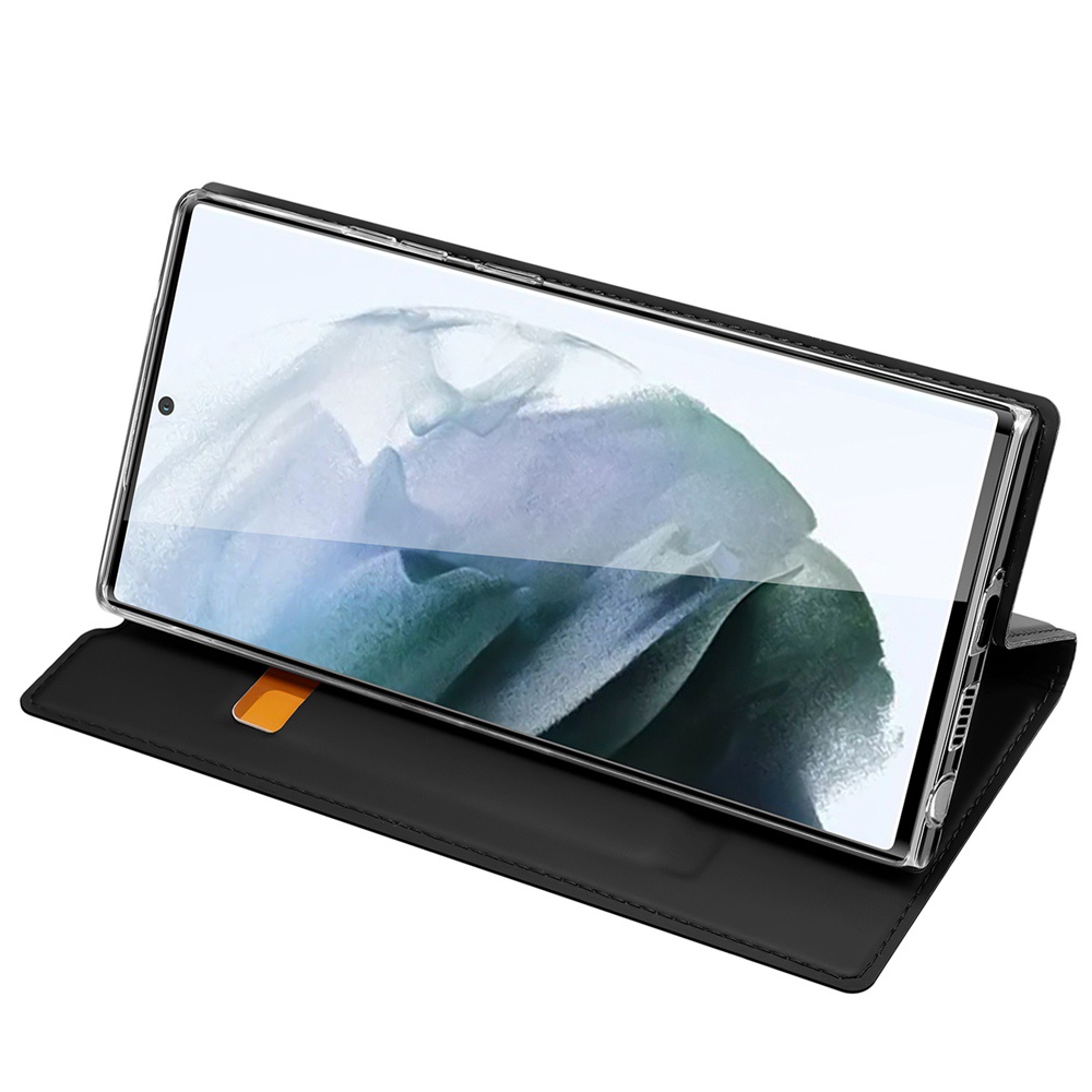 Bao Da Điện Thoại Dux Ducis Bằng PU Dạng Ví Nắp Lật Hít Nam Châm Có Ngăn Đựng Thẻ Và Giá Đỡ Cho Samsung Galaxy S22 Ultra S22 Plus S22 +