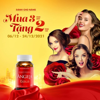 [Mã 11FMCGSALE giảm 8% đơn 500K] (CHÍNH HÃNG) Sâm ANGELA GOLD hộp 60 viên – có tem tích điểm