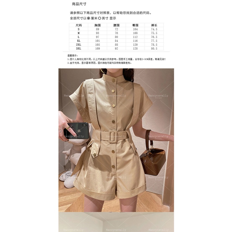 Jumpsuit Ngắn Phong Cách Phương Tây Thời Trang Mới Cho Nữ