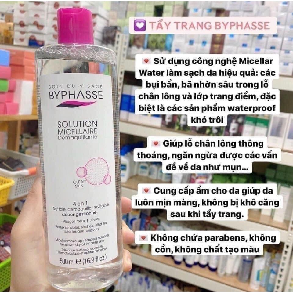 Nước tẩy trang Byphasse 500ml GentsOfficialStore