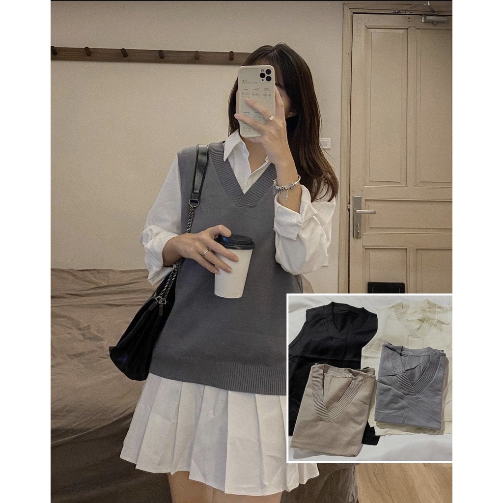 ÁO GILE LEN TRƠN RỘNG BASIC THU ĐÔNG