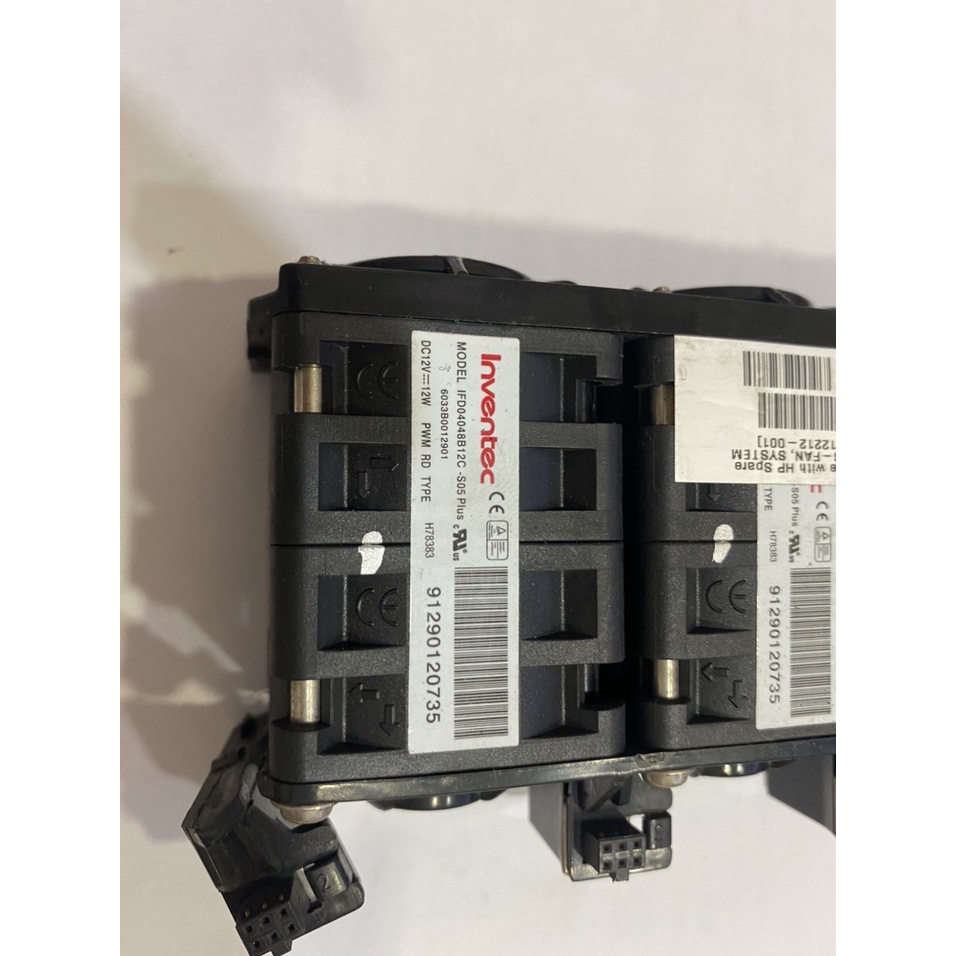 Quạt dùng cho máy chủ HP Inventec 12V (3 quạt đôi)
