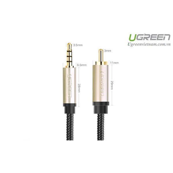 Cáp Chuyển Âm Thanh 3.5MM Digital Sang RCA Dài 1,5M Ugreen 20732 Chính Hãng