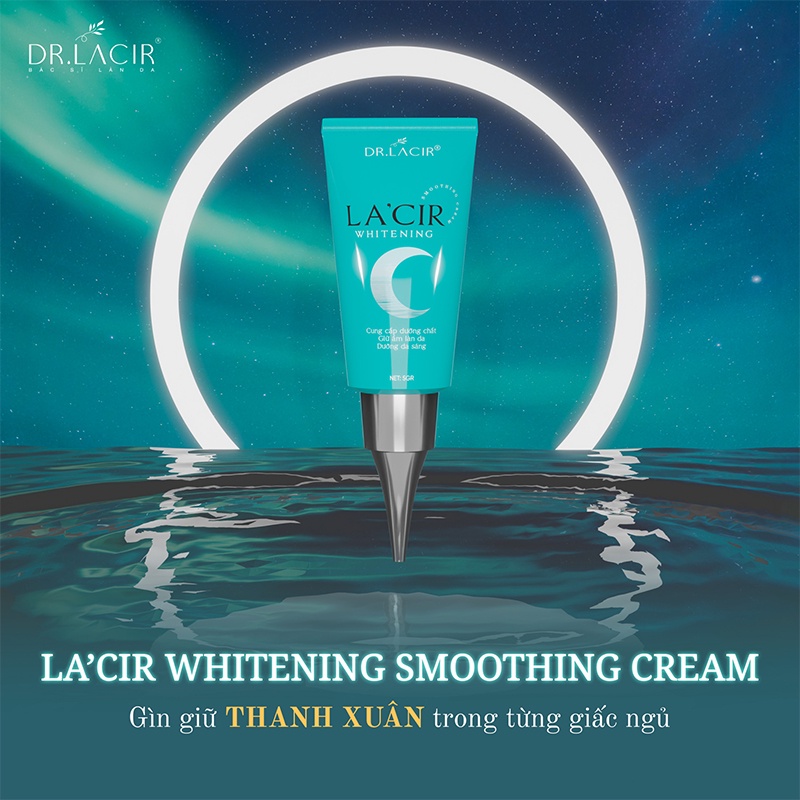 Kem dưỡng da ban đêm mini La'cir Whitening Smoothing Cream DR.LACIR hộp 5g DR603