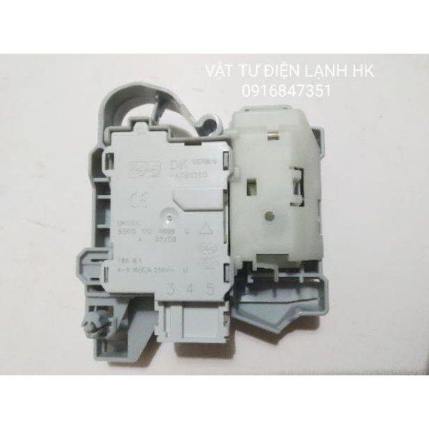 Công tắc khoá cửa máy giặt Electrolux 3 chân inverter Khóa cửa MG Elec in DKS10628 DKS03515 vuông dẹt