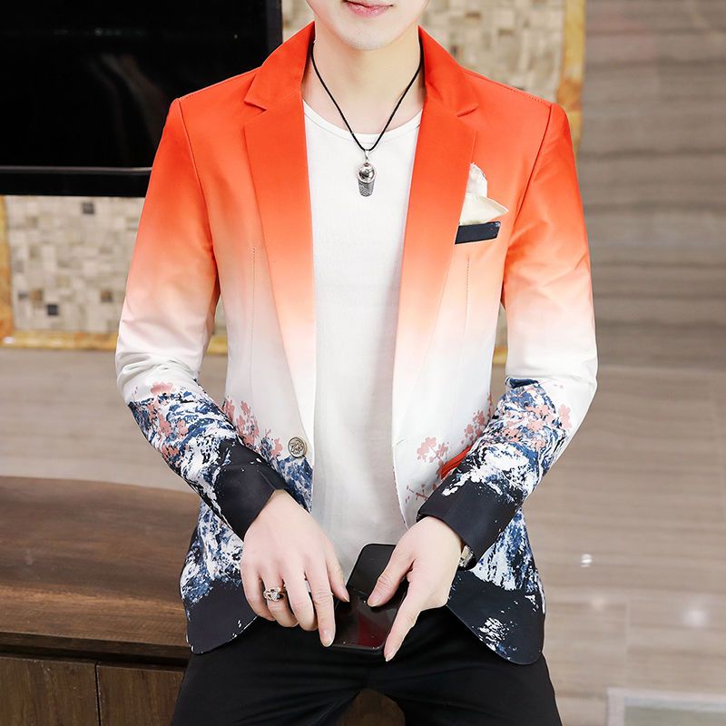 # Áo Khoác Nam# Áo Khoác Vest Dáng Ôm Màu Gradient Thời Trang Hàn Quốc 2022 Mới Cho Nam