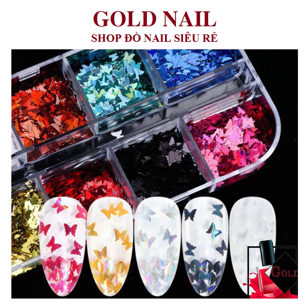 Set phụ kiện bướm ẩn gel