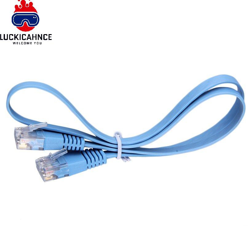 1 Dây Cáp Mạng Lan Rj45 Cat6 8p8c 0.5m Màu Xanh Dương