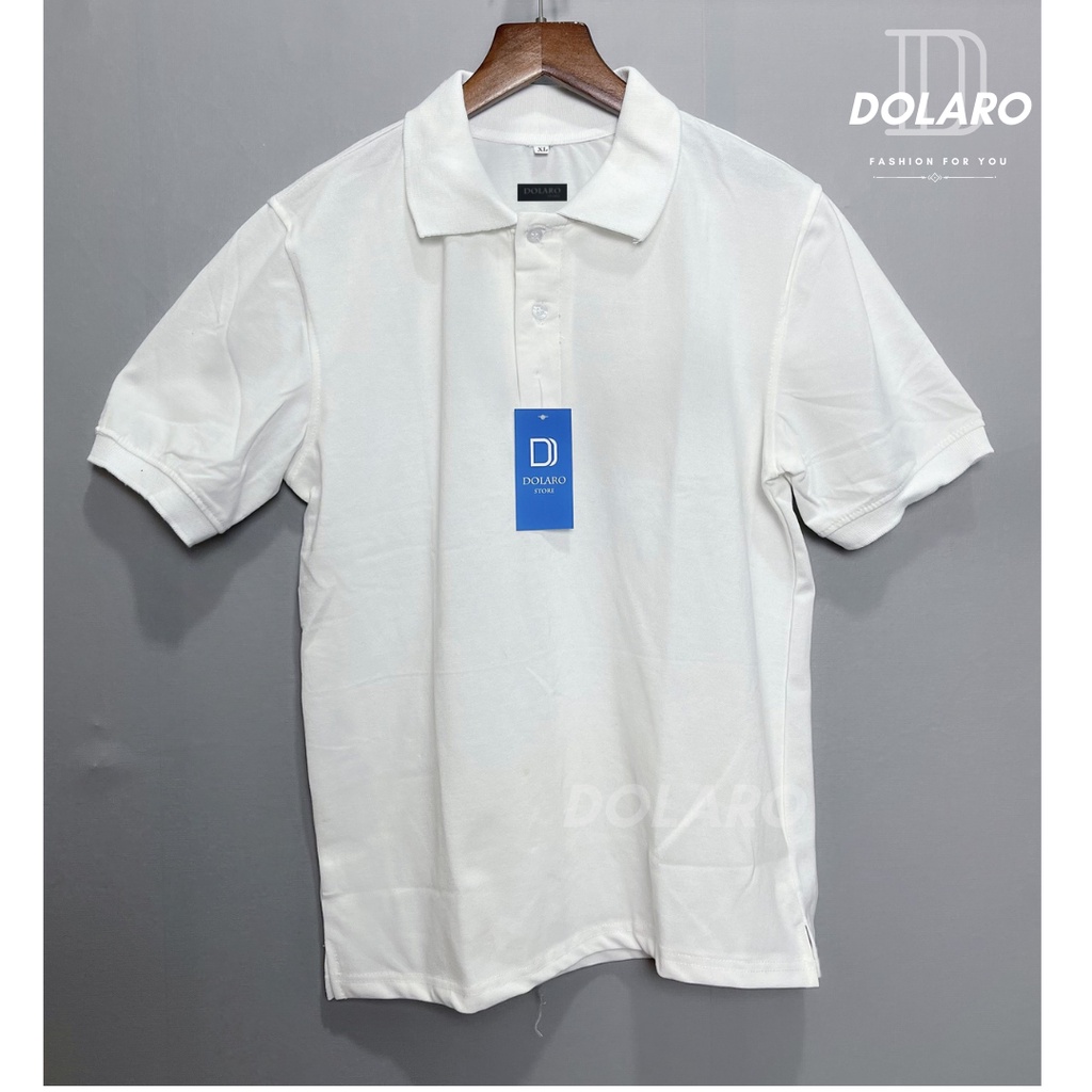 Áo polo nam trơn nhiều màu DOLARO phong cách trưởng thành công sở chất liệu thoáng mát