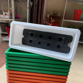 -- Combo 10 chậu nhựa chữ nhật trồng hoa cây cảnh dài 48 cm, chậu nhựa cao cấp cực rẻ, cực đẹp.
