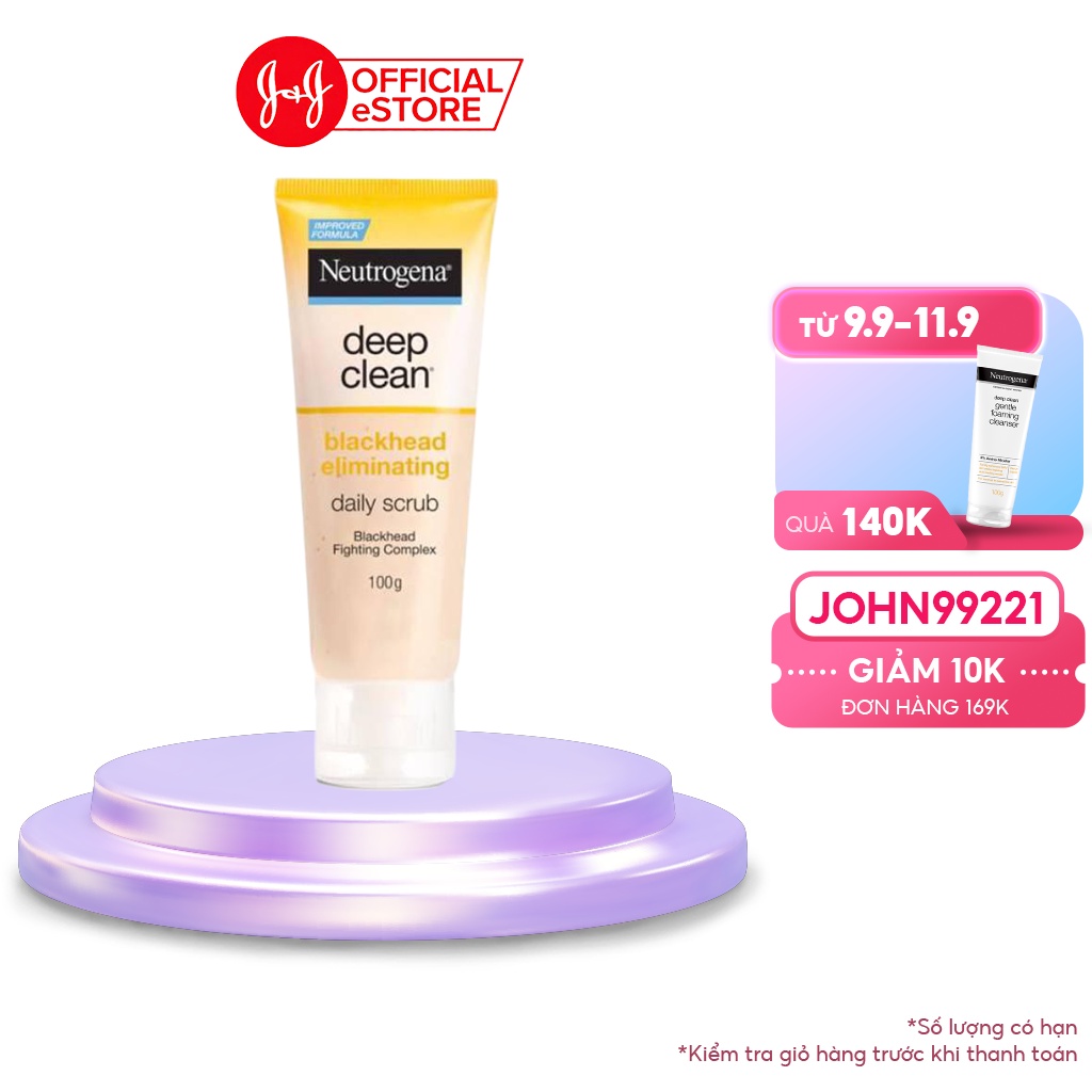 Sữa rửa mặt Neutrogena ngừa mụn đầu đen 100g