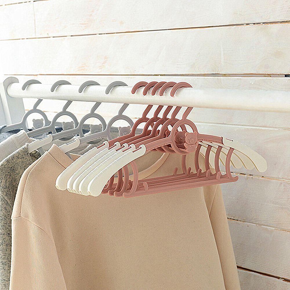 CONOPERY Bộ 5 Móc Treo Quần Áo Trẻ Em Chống Gió Đa Năng Có Thể Điều Chỉnh