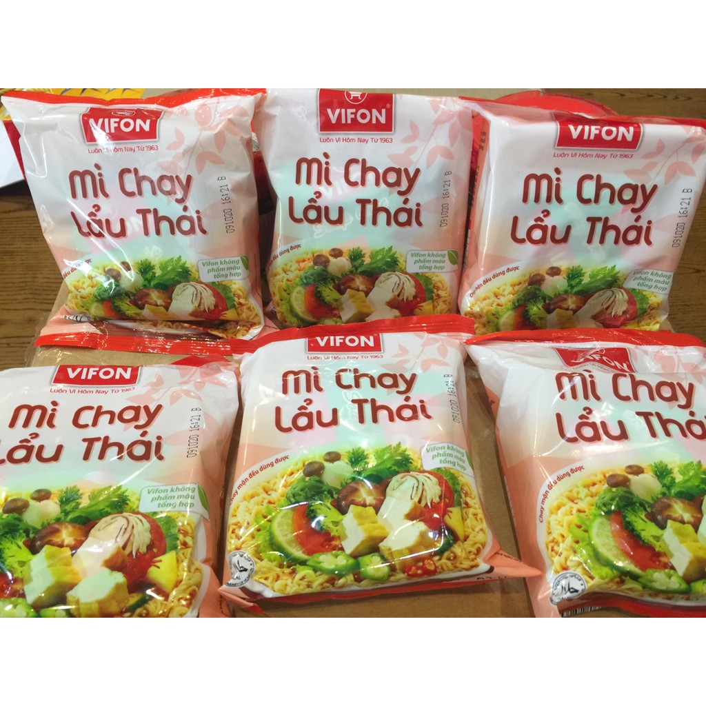 THÙNG 30 GÓI MỲ CHAY LẨU THÁI VIFON