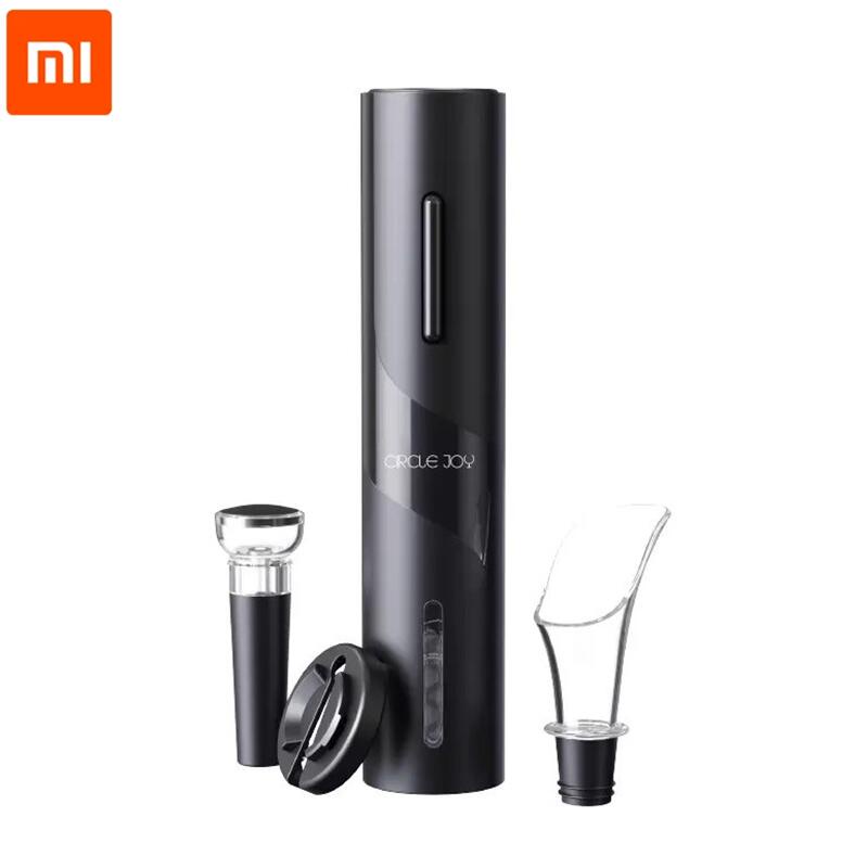 Dụng Cụ Tự Động Mở Nắp Chai Rượu Xiaomi Youpin Circle Joy Samurai 4 Trong 1 Màu Đen Chạy Bằng Điện