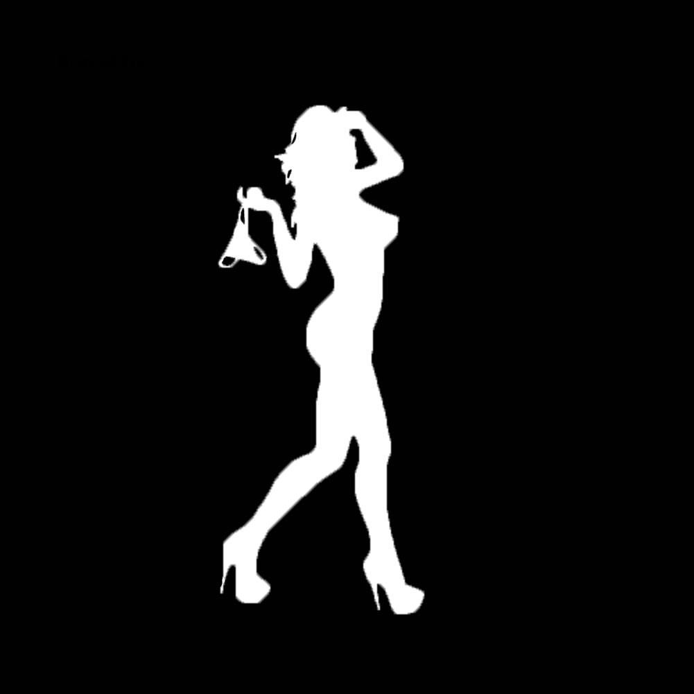 Nhãn dán xe hơi hình cô gái mặc bikini gợi cảm độc đáo trang trí xe đẹp mắt