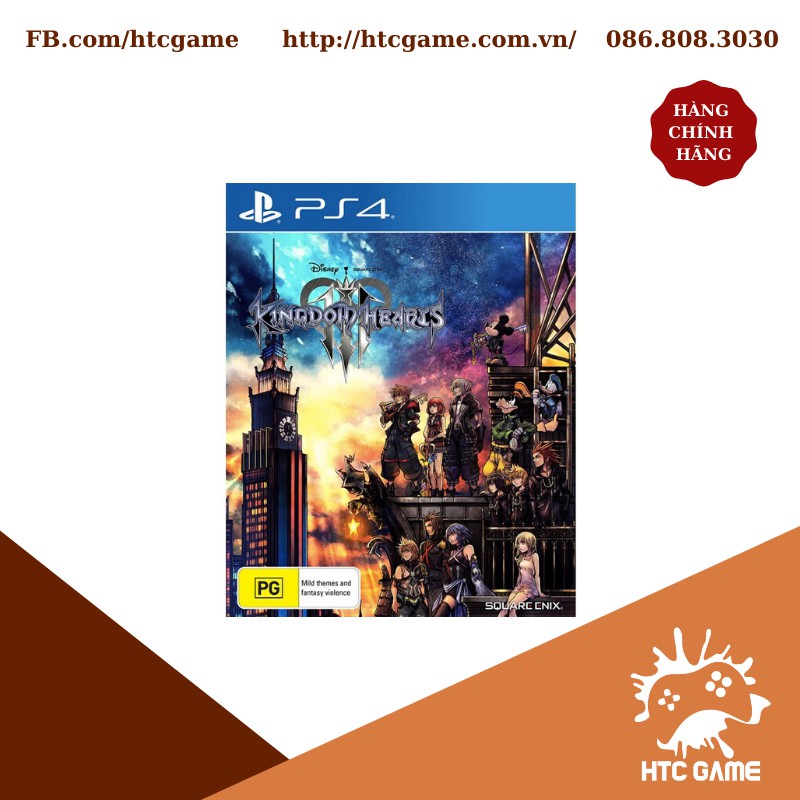 Đĩa Game KINGDOM HEARTS III - PS4 New Nguyên Seal Hệ Asia