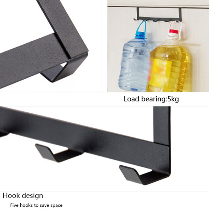 Móc Sắt Màu Đen Treo Đồ Bản Rộng Thông Minh